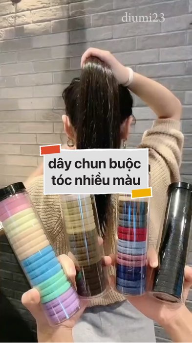 dây chun buộc tóc nhiều màu #VideohangThoiTrang#shopeestyle#ShopeeVideo#ShopeeCreator#LuotVuiMuaLien#KOLUyTin #diumi841