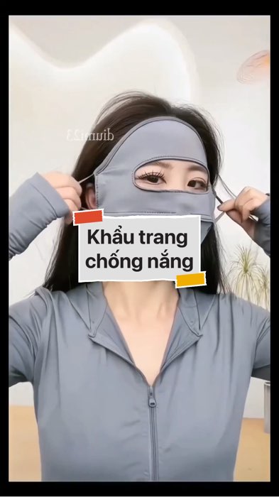 ￼Khẩu trang toàn mặt chống nắng #VideohangThoiTrang#shopeestyle#ShopeeVideo#ShopeeCreator#LuotVuiMuaLien#KOLUyTin #diumi47