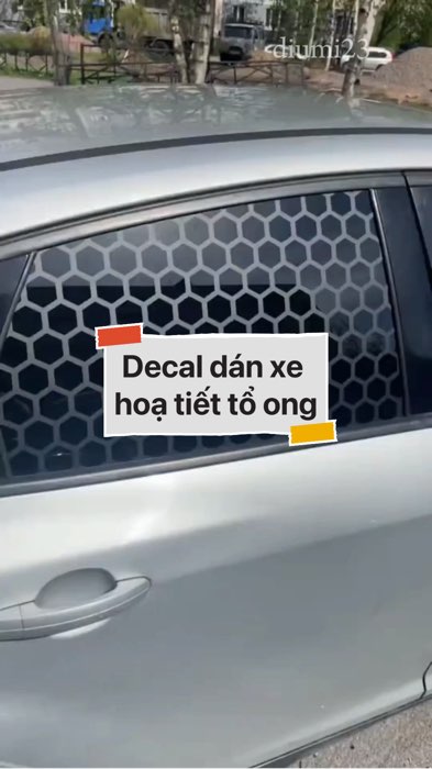 Decal dán xe hoạ tiết tổ ong #VideohangDoiSong#ShopeeVideo#ShopeeCreator #LuotVuiMuaLien#KOLUyTin#Videomuasam #SandealcungKOL #diumi58