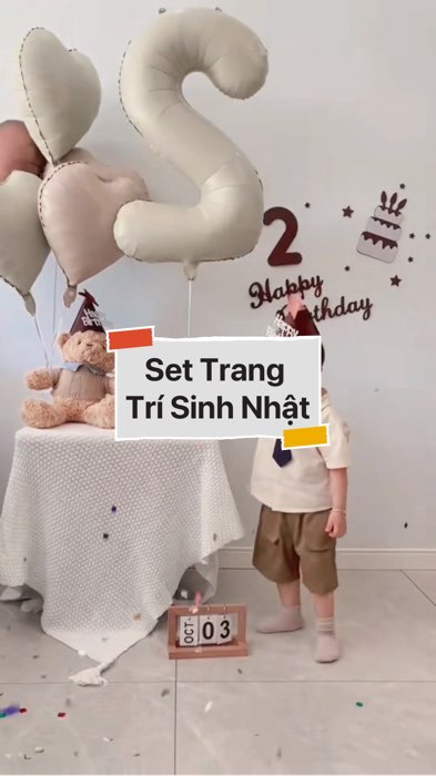 ￼Set Trang Trí Sinh Nhật #VideohangDoiSong#ShopeeVideo#ShopeeCreator #LuotVuiMuaLien#KOLUyTin#Videomuasam #SandealcungKOL #diumi107