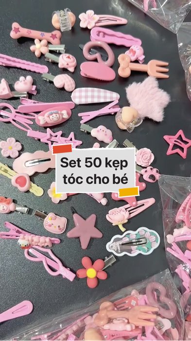 Set 50 kẹp tóc cho bé #VideohangThoiTrang#shopeestyle#ShopeeVideo#ShopeeCreator#LuotVuiMuaLien#KOLUyTin #diumi114