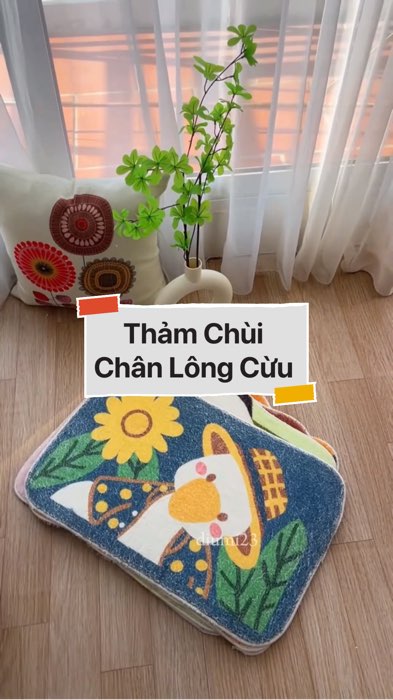 Thảm Chùi Chân Lông Cừu #VideoHangGiaDung#shopeestyle#ShopeeVideo#ShopeeCreator #LuotVuiMuaLien #diumi155