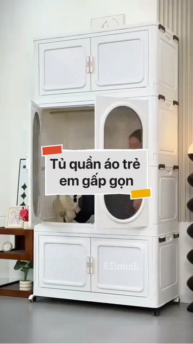 Tủ quần áo trẻ em gấp gọn #VideoHangGiaDung#shopeestyle#ShopeeVideo#ShopeeCreator #LuotVuiMuaLien #diumi249