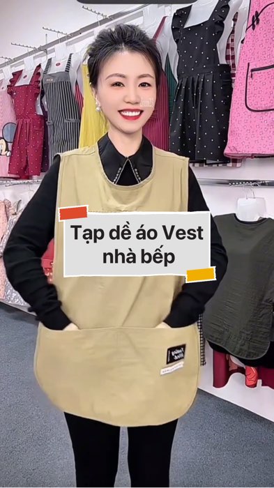 Tạp dề áo Vest nhà bếp #VideohangDoiSong#ShopeeVideo#ShopeeCreator #LuotVuiMuaLien#KOLUyTin#Videomuasam #SandealcungKOL #diumi268