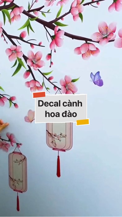 Decal cành hoa đào #VideohangDoiSong#ShopeeVideo#ShopeeCreator #LuotVuiMuaLien#KOLUyTin#Videomuasam #SandealcungKOL #diumi301