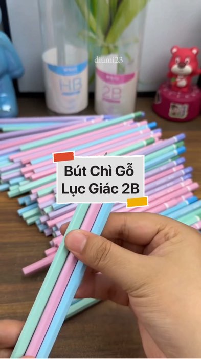 Bút Chì Gỗ Lục Giác 2B #videohangvanphongpham...