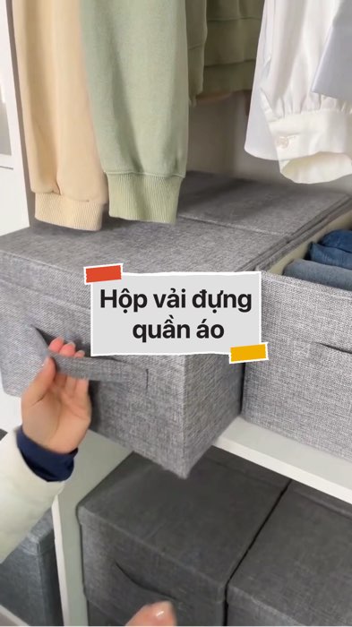 Hộp vải đựng quần áo #VideoHangGiaDung#shopeestyle#ShopeeVideo#ShopeeCreator #LuotVuiMuaLien #diumi348