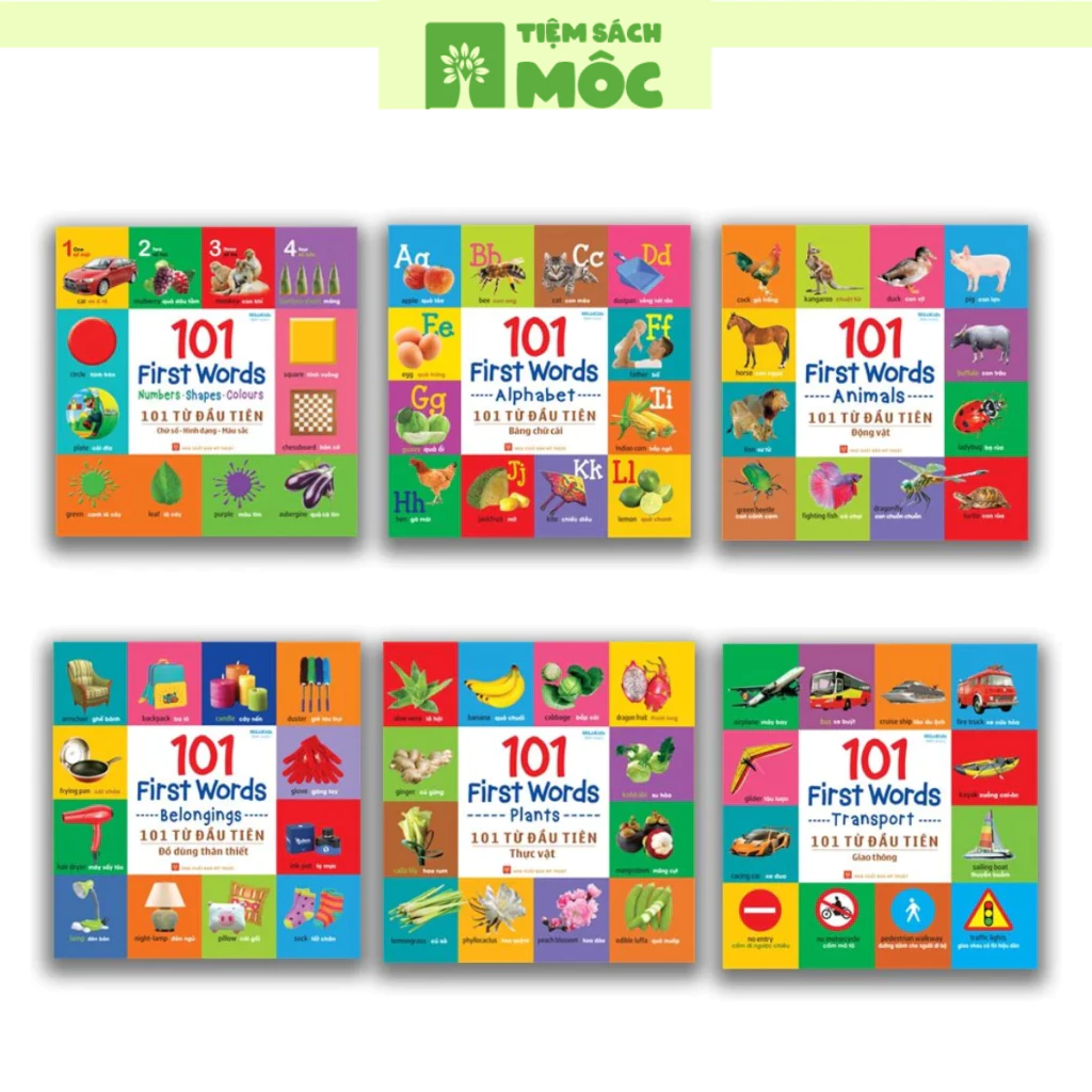 "Sách: SONG NGỮ 101 Từ Đầu Tiên Cho Bé - 101 First Words ( Lẻ - 6 Cuốn)" đang được đối chiếu cho người mua tại Việt Nam