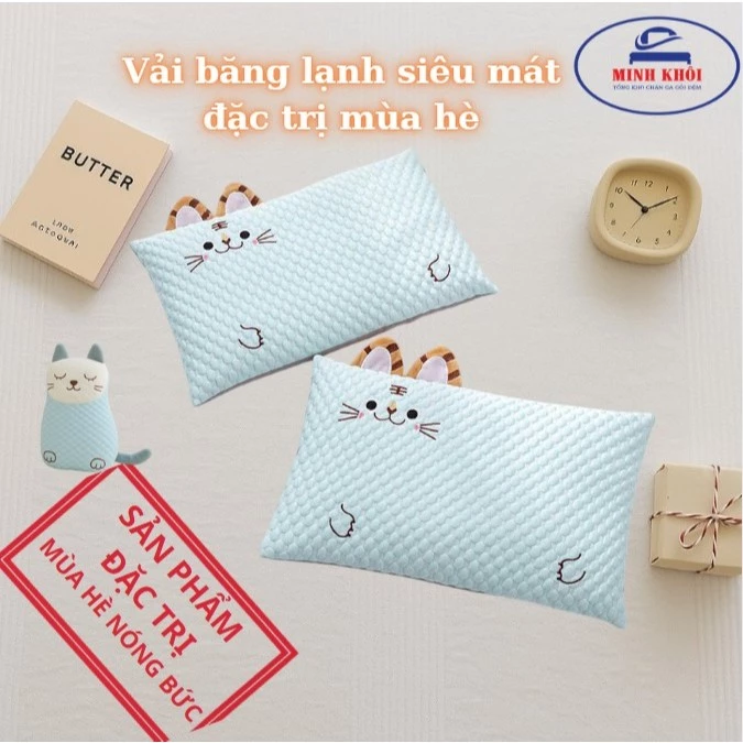 Gối nằm cho trẻ em loại cao cấp , vải băng lạnh thoáng mát đang được đối chiếu cho người mua tại Việt Nam