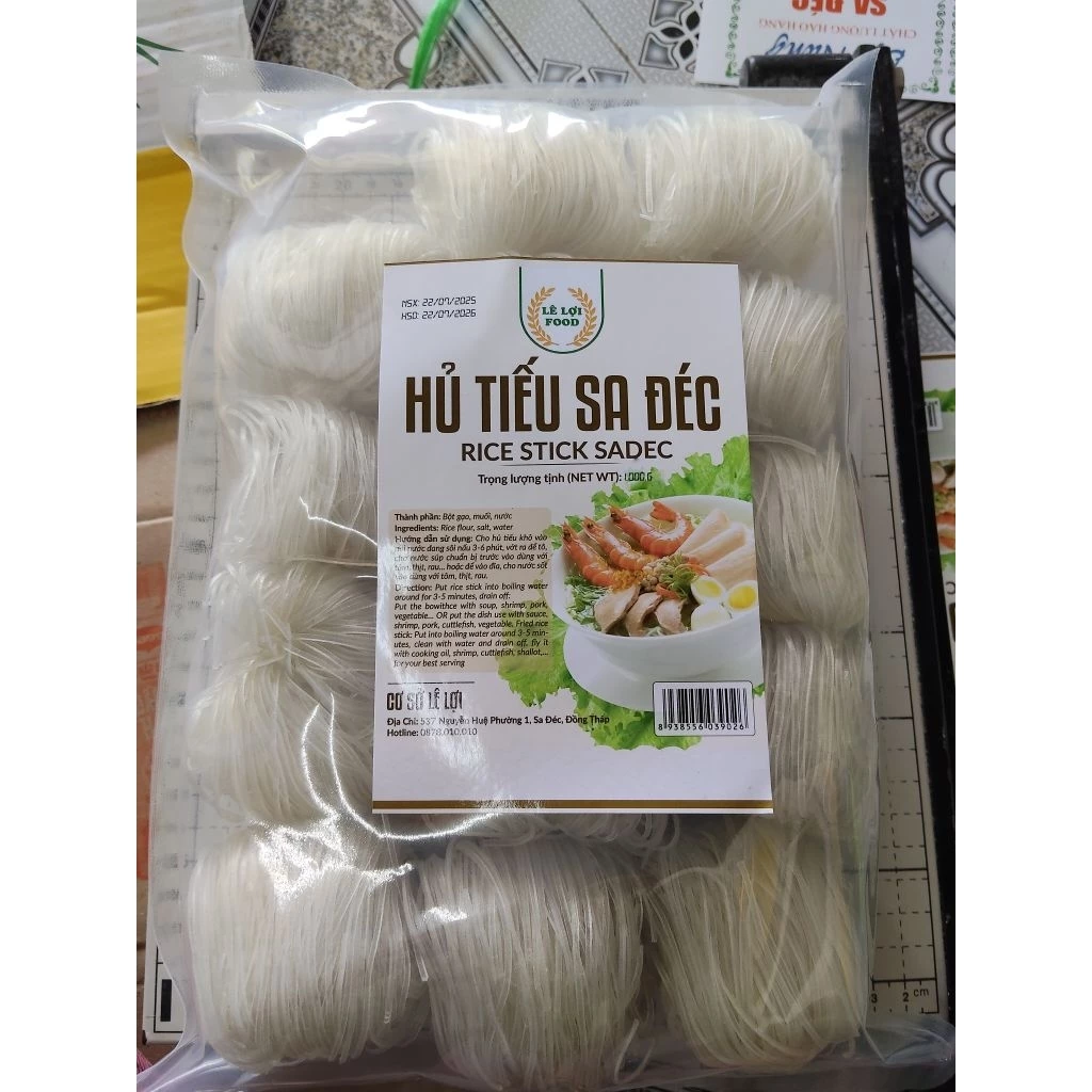 1kg Hủ Tiếu Khô Lọc Đặc Sản Sa Đéc -Dai Ngon -Không Chua -Không Bở đang được đối chiếu cho người mua tại Việt Nam