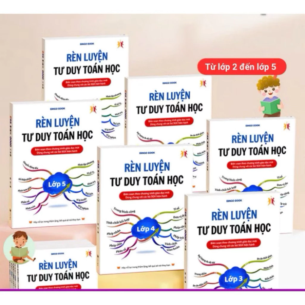 Sách Rèn Luyện Tư Duy Toán Học Lớp 2-3-4-5, Toán Tư Duy Logic