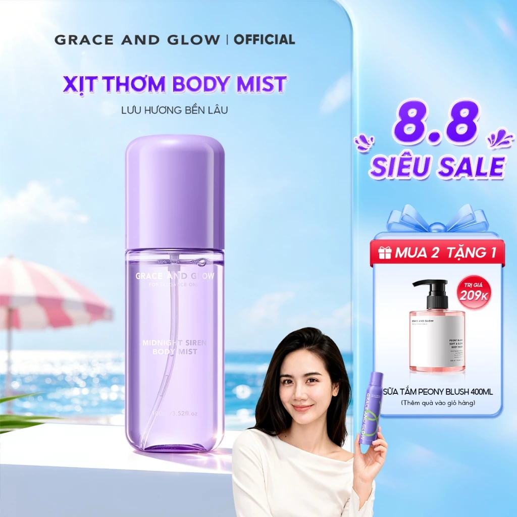Xịt thơm Body Mist Black Opium Grace and Glow 100ml nước hoa thơm lâu đang được đối chiếu cho người mua tại Việt Nam