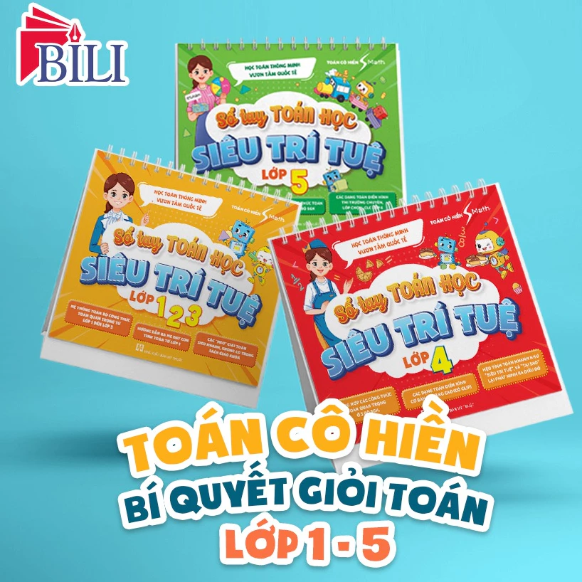Sổ tay Toán học Siêu trí tuệ [Lớp 1 - 5] - Toán cô Hiền
